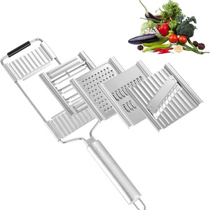 The New 4 in 1 Upgrade Multi-Purpose Vegetable Slicer Cheese Grater Stainless Steel Kitchen Tool Vegetable Cutter