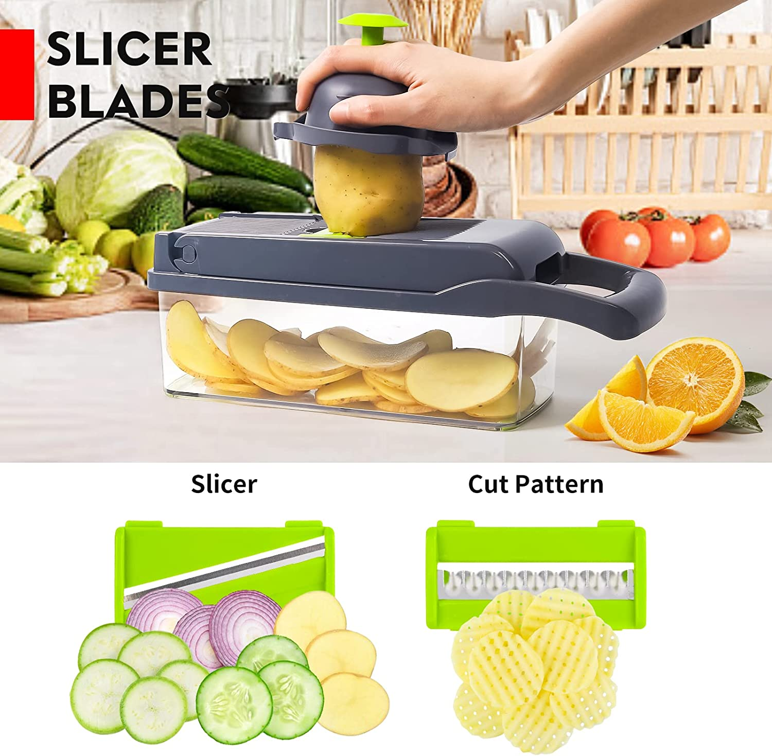 Kitchen accessories multi -functional vegetable chopper for kitchen Manual vegetable chopper cutting vegetables tool