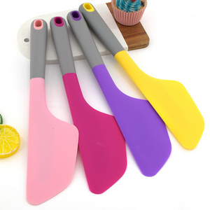 Large silicone scraper high temperature resistant integrated cake butter knife household kitchen butter scraper baking tool