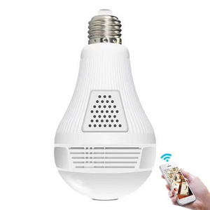 Wireless Bulb Light CAMERA WiFi Fisheye 1080PHome Security WiFi Panoramic bulb wifi Camera