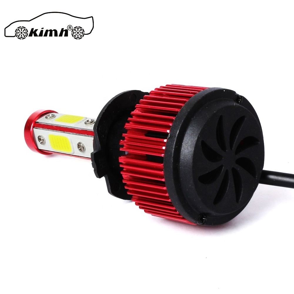 high power mini 360 degree h4 h7 9005 9006 4 side red car headlight h7 led light