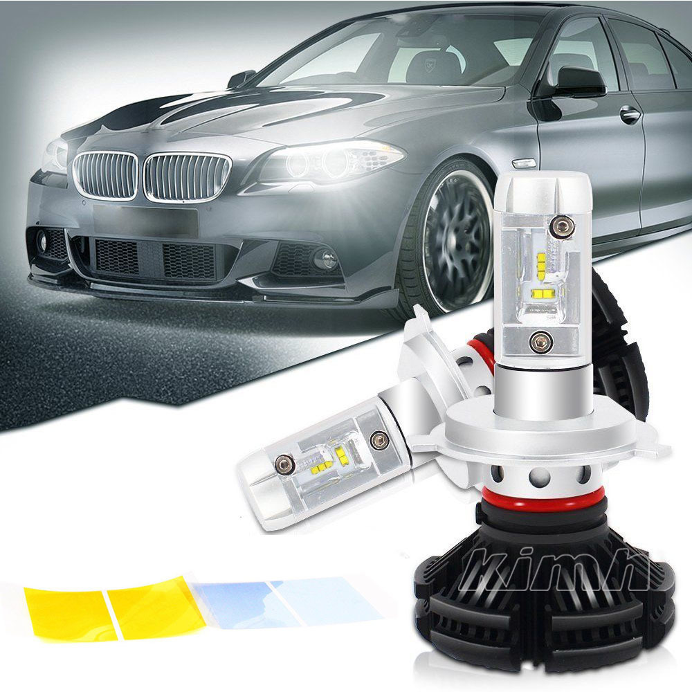 auto headlight bulb lighting 3000K 6500K 8000K led multicolor h4