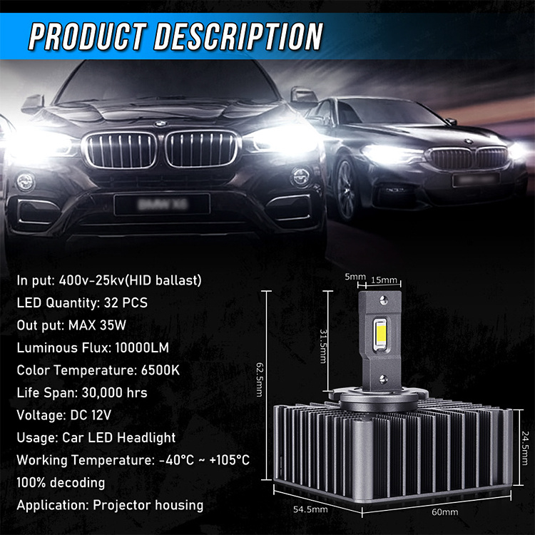 NEW HID M10 M11 M13 LED to HID OEM Ballast D1S D1R D1C D3R D3C D3S Car LED Headlight CANBUS FUNCTION