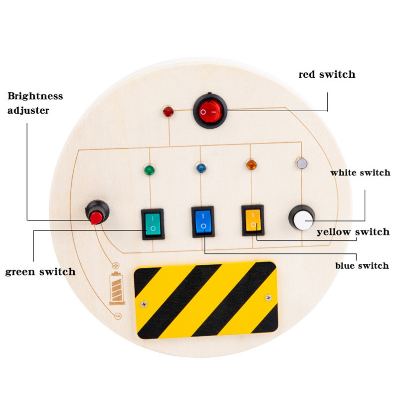 COMMIKI Electrical Robot Cat Circuit Board Educational Toy Light Reusable Educational Toy Baby Innovative Educational Toy