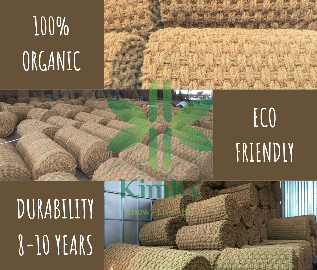 Eco Friendly Option For Outdoor Indoor Garden Home Textile Product Coconut Coir Mat Extra Thick Durable Non Slip In VietNam 2024