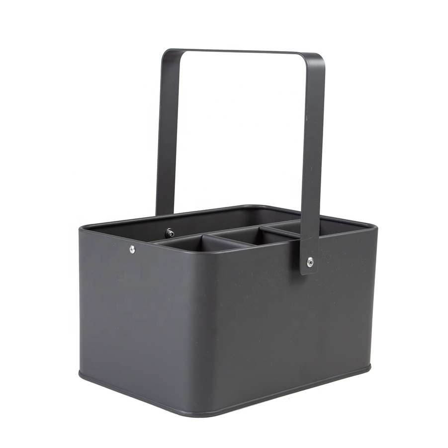 Multi-purpose home housekeeper box kitchen storage caddy garden metal tool caddy