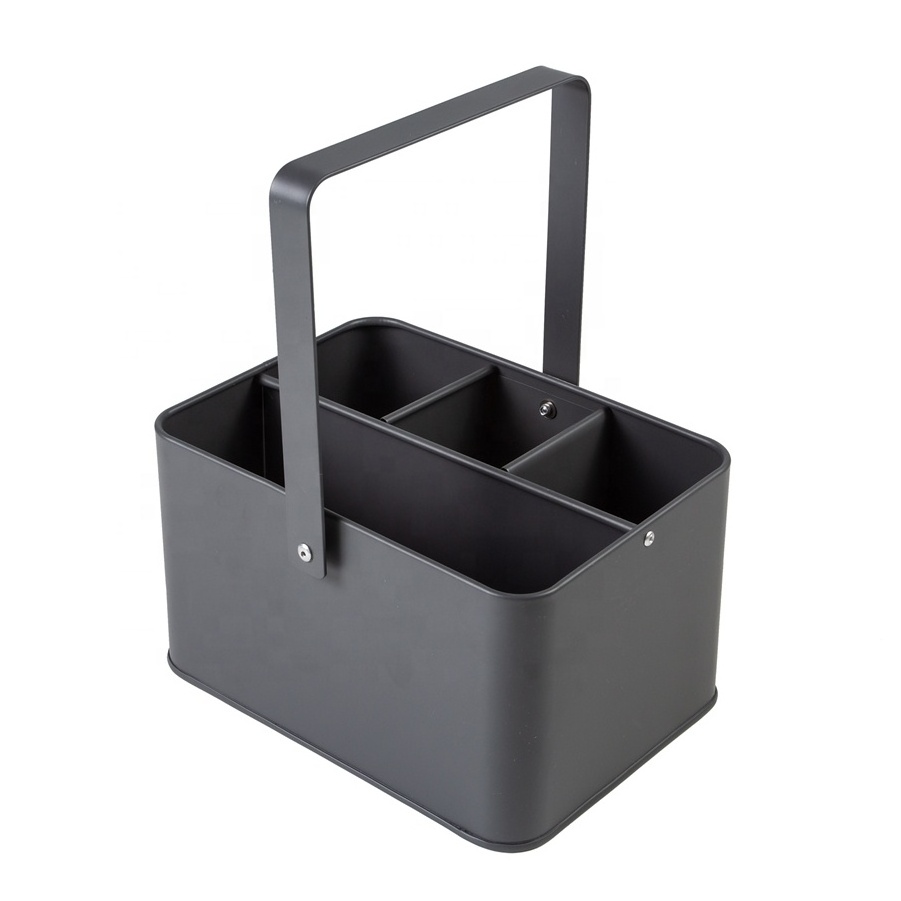 Multi-purpose home housekeeper box kitchen storage caddy garden metal tool caddy