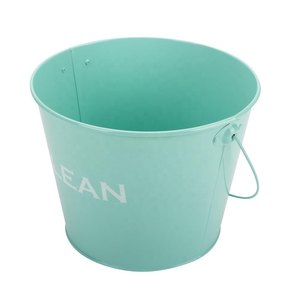 new water bucket colored metal pails metal pail