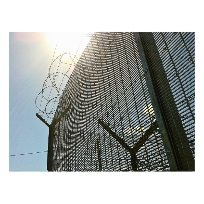 Customizable High Security Fence Panels Architectural small hole wire mesh fence Anti Climb 358 Welded Mesh Fence or Security