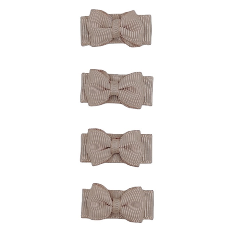 Newborn Baby Snap Hair Clips Tiny Bow Non Slip Barrettes For Infant Fine Hair Mini Bow Girl