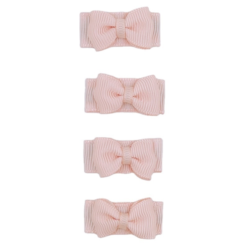 Newborn Baby Snap Hair Clips Tiny Bow Non Slip Barrettes For Infant Fine Hair Mini Bow Girl