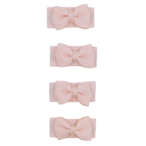 Newborn Baby Snap Hair Clips Tiny Bow Non Slip Barrettes For Infant Fine Hair Mini Bow Girl