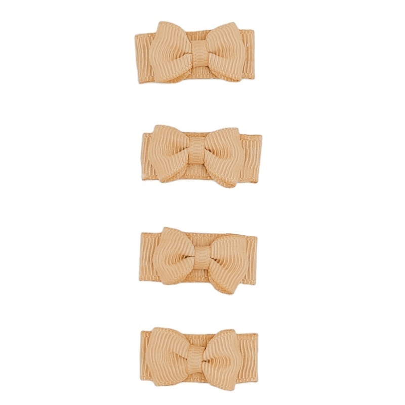 Newborn Baby Snap Hair Clips Tiny Bow Non Slip Barrettes For Infant Fine Hair Mini Bow Girl