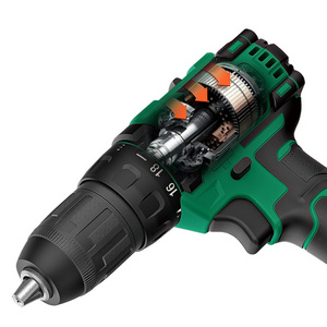 Proper price new design cordless drill set 20v battery rechargeable cordless combo brushless drill