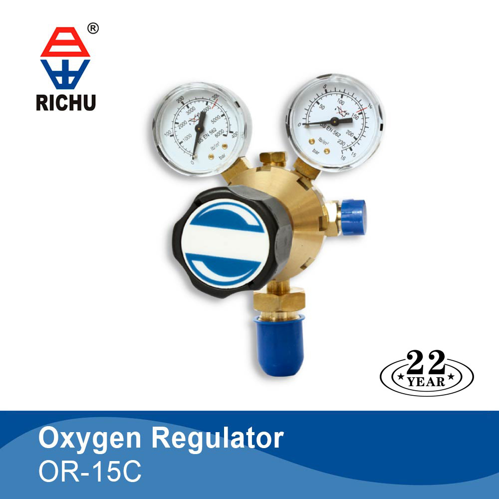 Murex Oxygen Gas Pressure Regulator With Dual Gauge