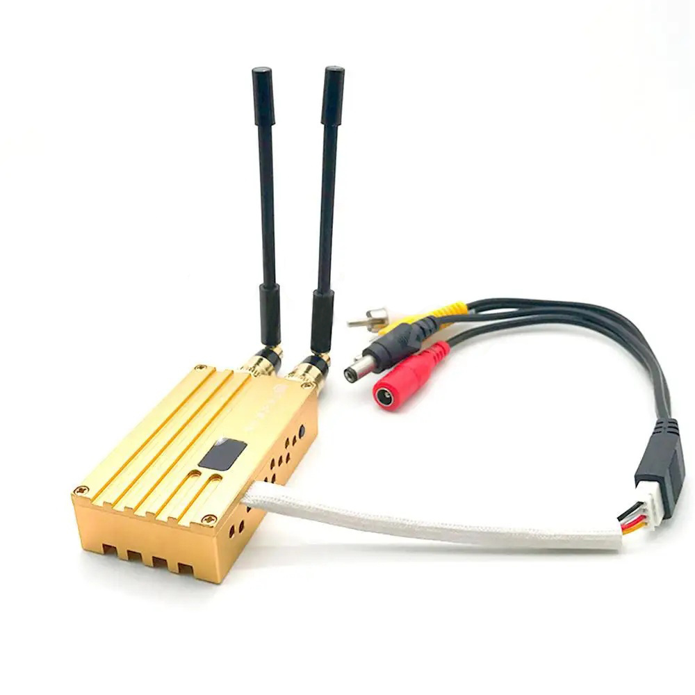 40km LOS UAV / FPV Wireless Video Transmitter and Receiver 8W 1.2Ghz Drones Video Link 6 Channels