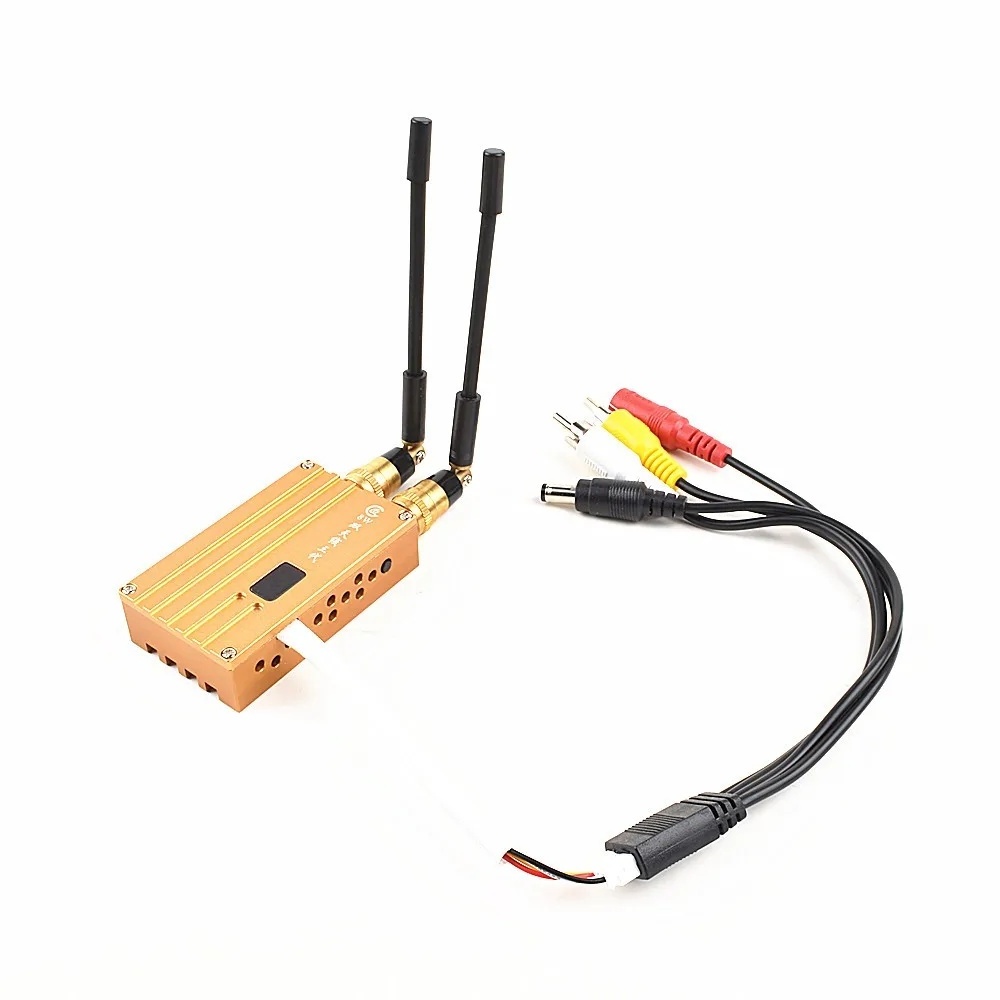 40km LOS UAV / FPV Wireless Video Transmitter and Receiver 8W 1.2Ghz Drones Video Link 6 Channels