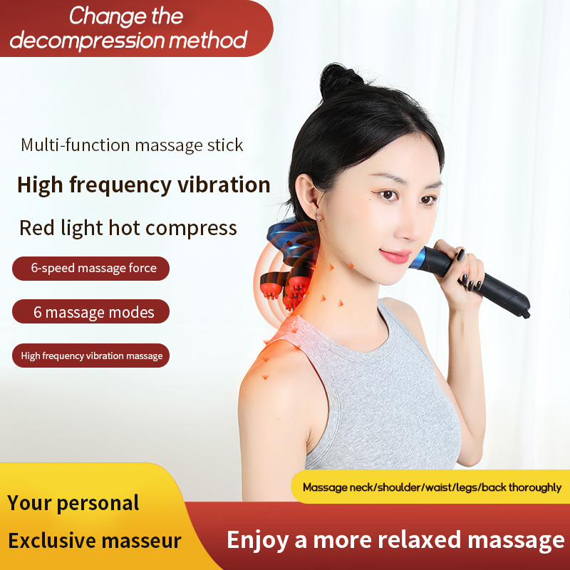 New Electric Body Massager Machine Dolphin Infrared Hammer Vibrating Back Handheld Massager