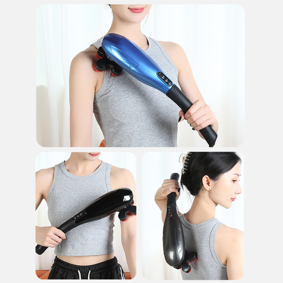 New Electric Body Massager Machine Dolphin Infrared Hammer Vibrating Back Handheld Massager