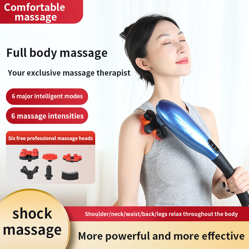 New Electric Body Massager Machine Dolphin Infrared Hammer Vibrating Back Handheld Massager