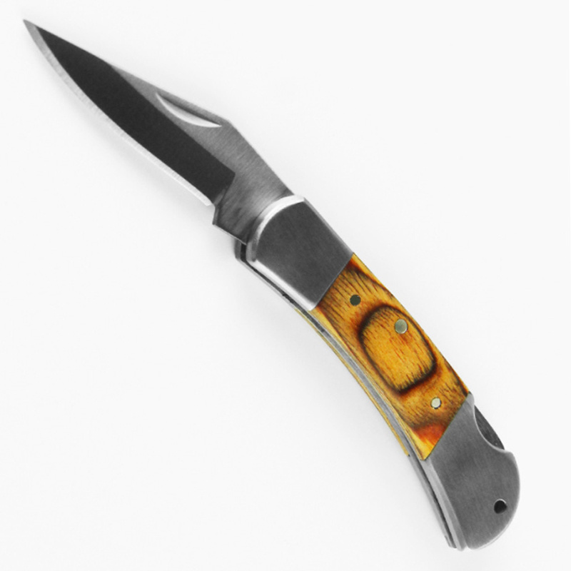 Colored wood gift knife Custom hardware tools High hardness folding utility knife survival knife