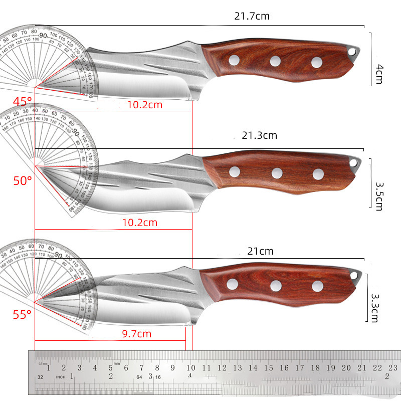 new kitchen gadgets 2024 Chef Knives Classic Knife Set outdoor knives with nature wood handle