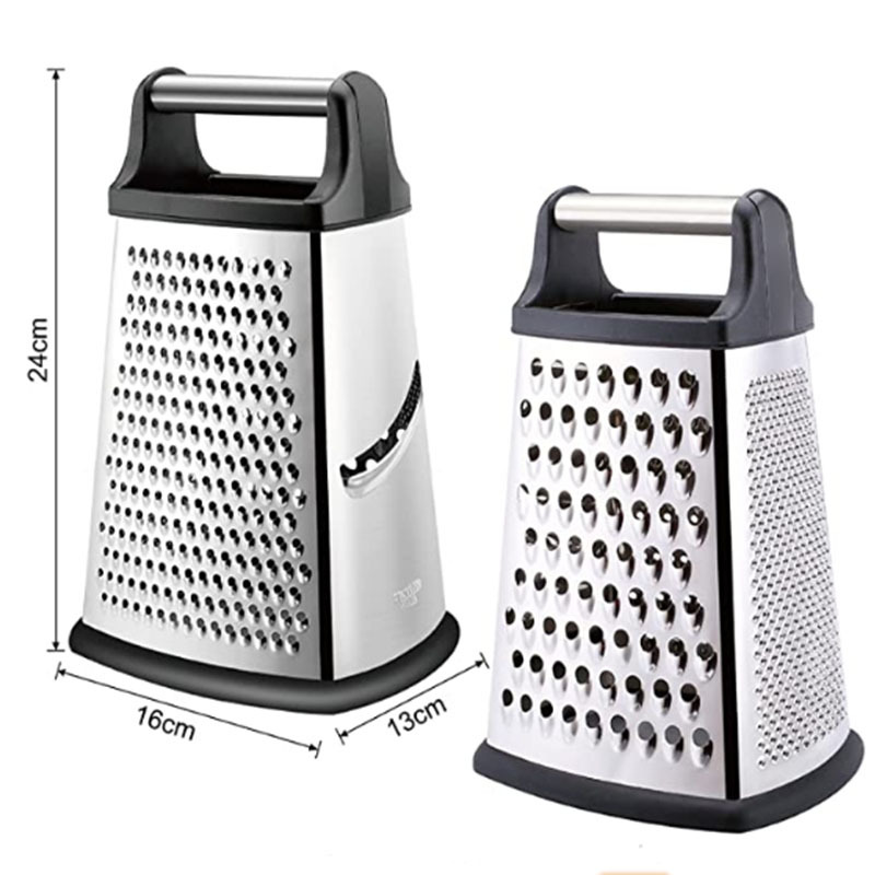 Baichang  8.5 10 inch large vegetable tools kitchen gadgets Stainless steel 4-sides cheese grater