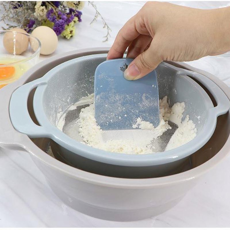 Kitchen Tools Home Flour Sieve for Baking Small Flour Sieve Set plastic Flour Sieve for kitchen