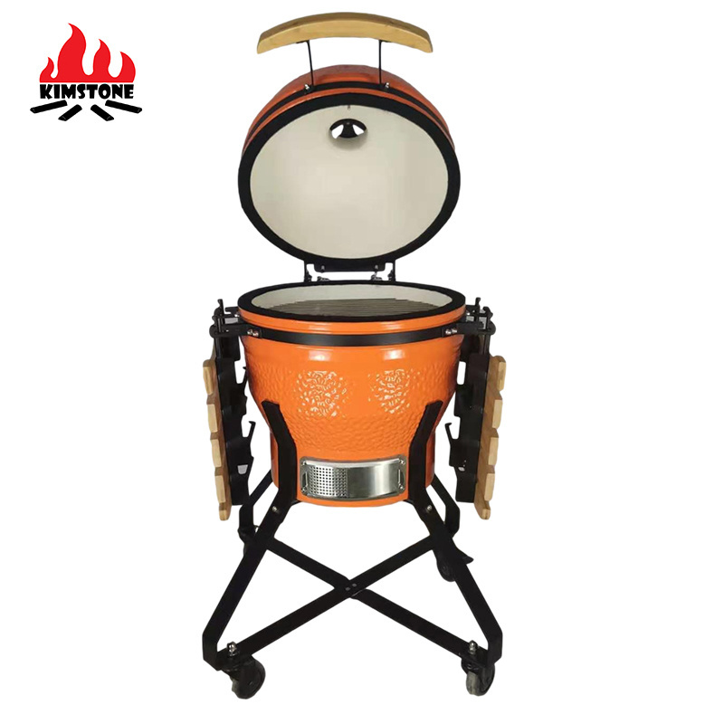 18inch Stand Bog Kamado Cast Iron Chimney For Kamado Wuxi Cooking Grid With Deflector Kamado Grill