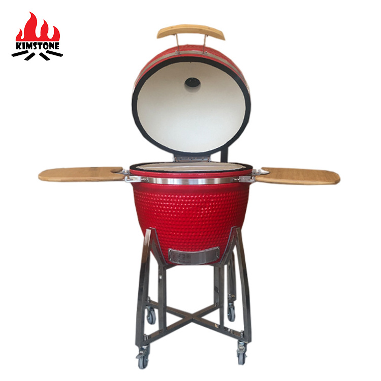 KIMSTONE wholesale XXL XL Outdoor Cooking Large size 23 inch high quality Ceramic Charcoal Kamado egg grill