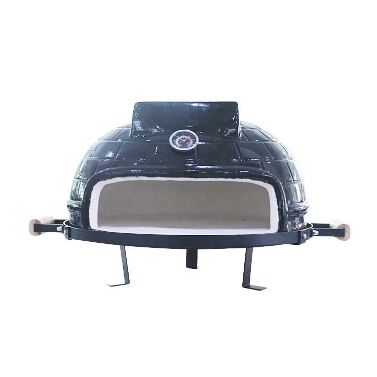 21inch garden kitchen wood fired tandoor oven a legna charcoal clay pizza bbq cast iron Tabletop series Ceramic Pizza Oven