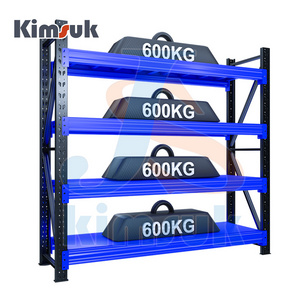 Metal heavy duty racking 4 level boltless storage rack storage and shelves Steel Industrial 5 layer storage rack boltless shelve