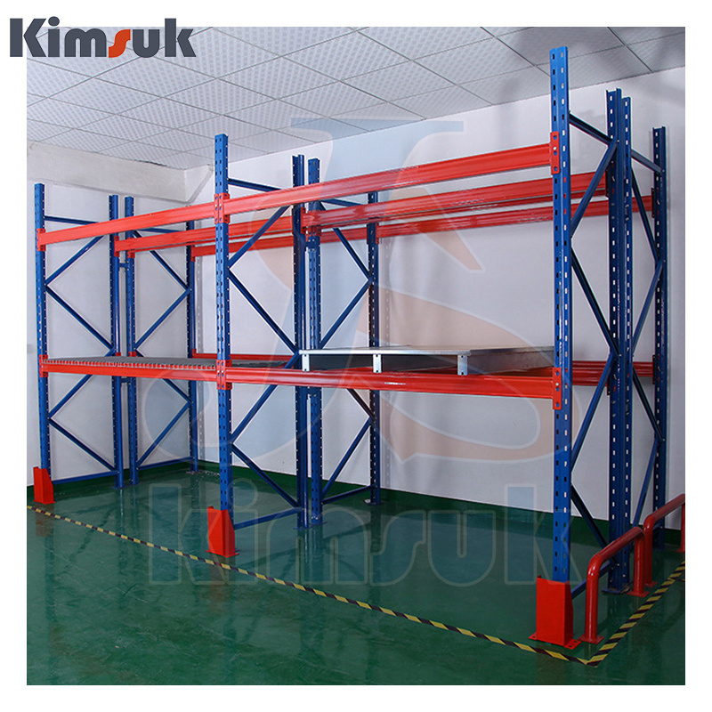 KIMSUK Heavy Duty Steel Pallet Racks for Warehouse Shelving