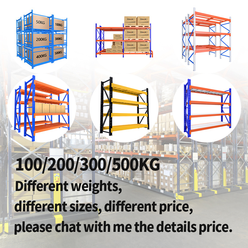 4 layers Heavy duty industrial garage storage racks warehouse shelving