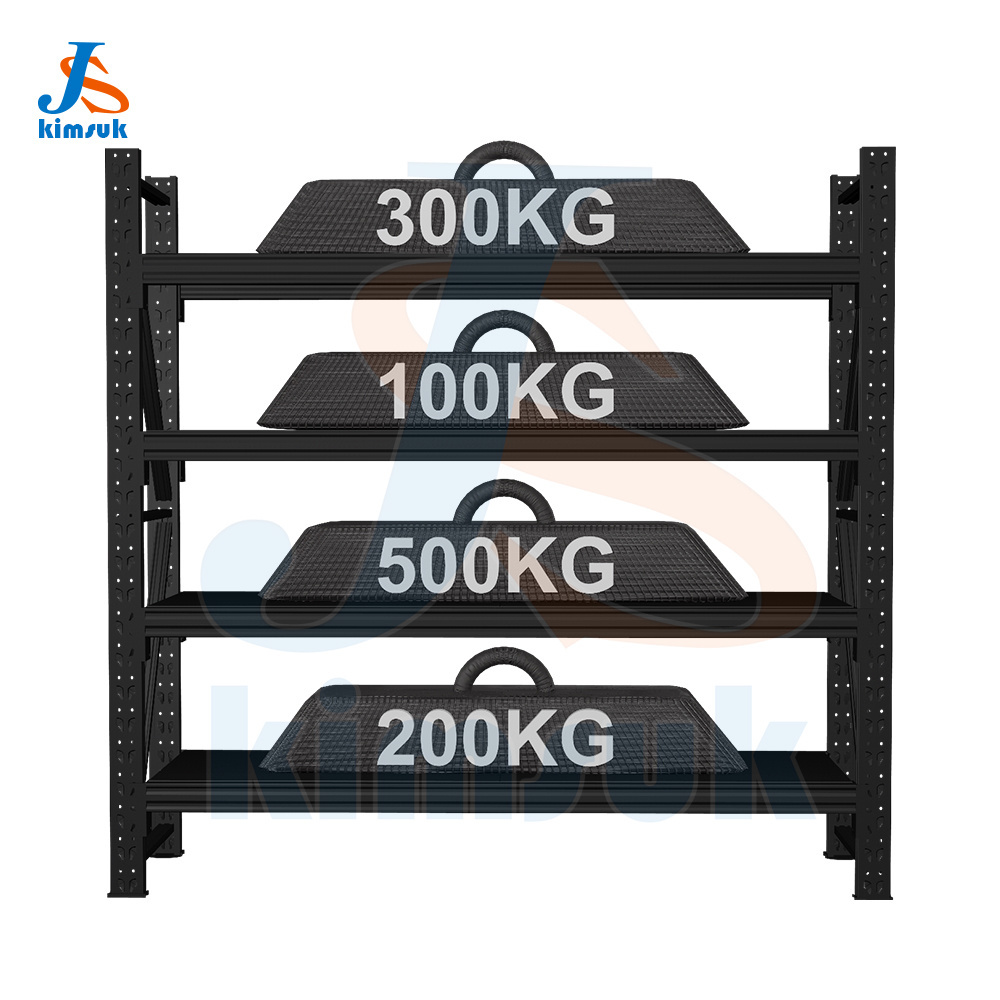 wholesale warehouse shelve system metal light duty storage rack Pallet boltless 4 tier assemble medium duty long span shelving