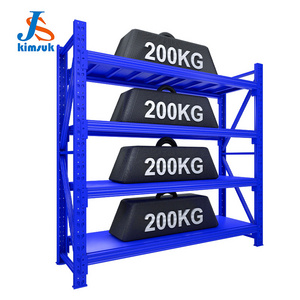 Racking Adjustable metal boltless shelf and racks Warehouse Storage Medium Duty Metal Rack Shelf