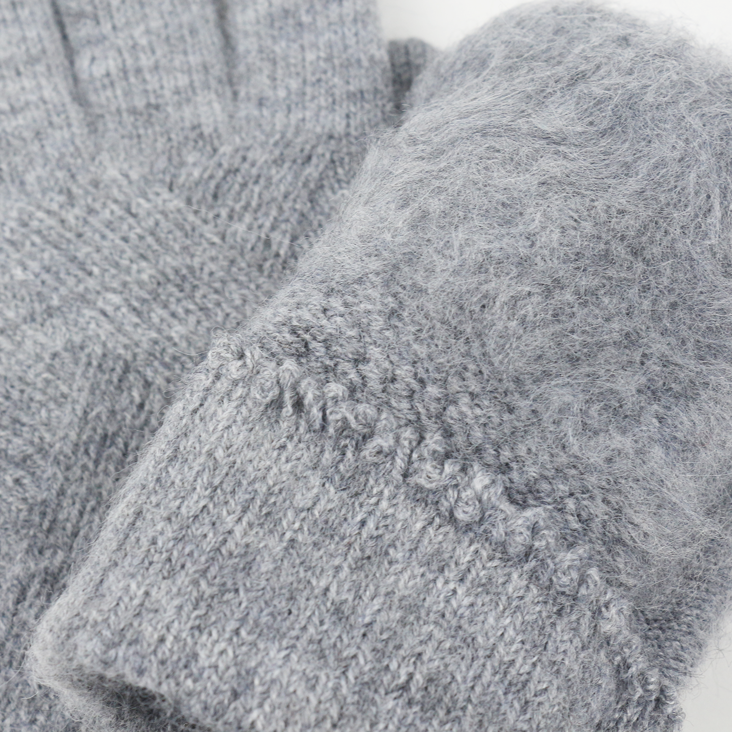 Solid blank grey winter custom warm fleece beanie gloves scarf set