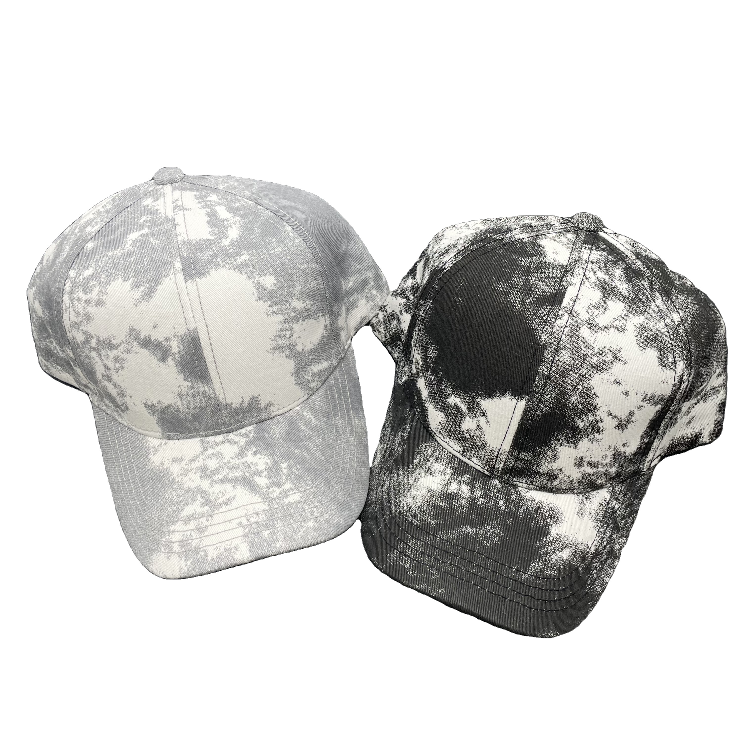 Custom New ink painting tie-dye soft top baseball cap painted graffiti peaked cap men and women casual baseball cap