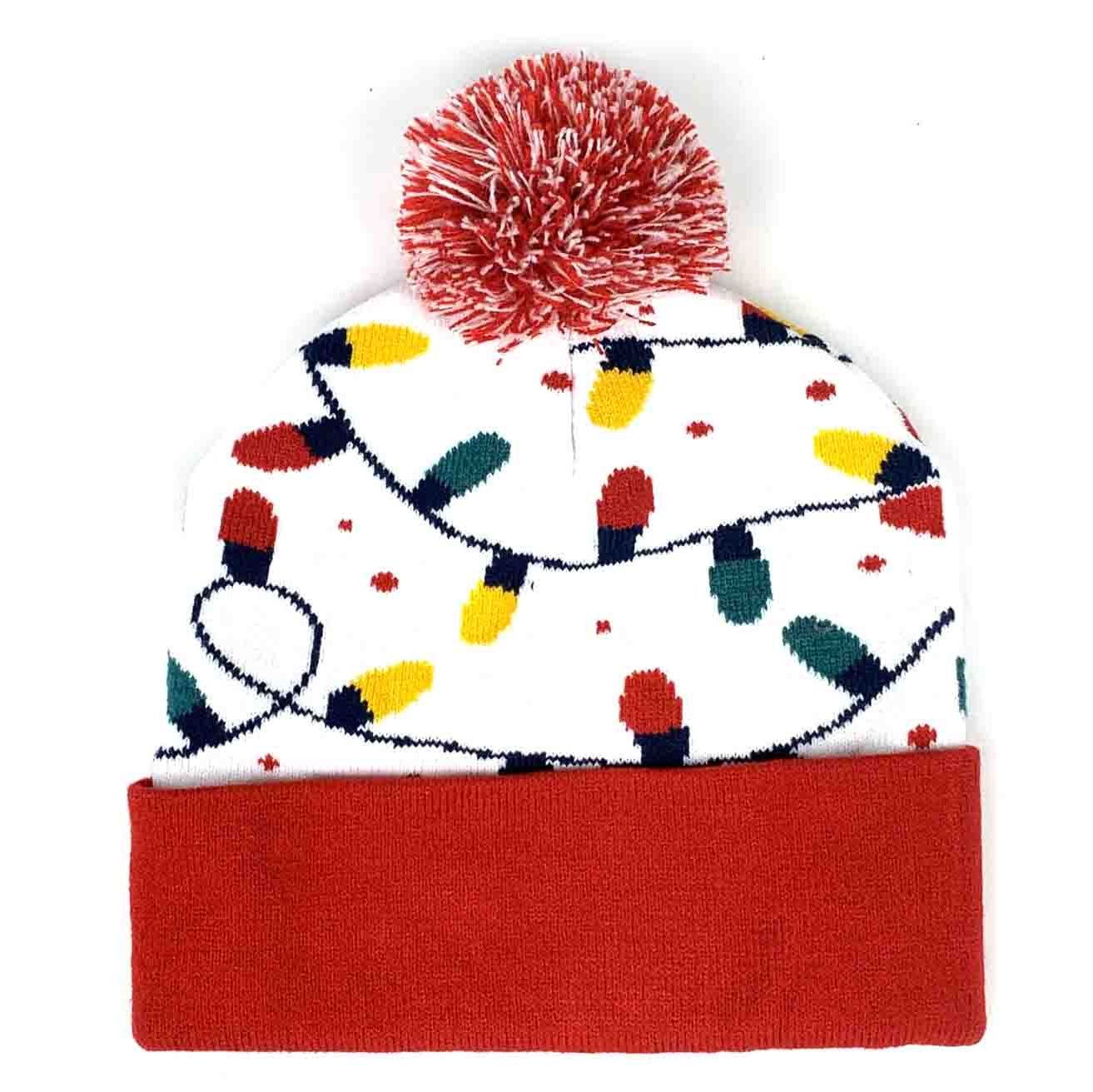 2024 wholesale men and women oversized braided winter thick knit warm jacquard beanie hat with pom pom