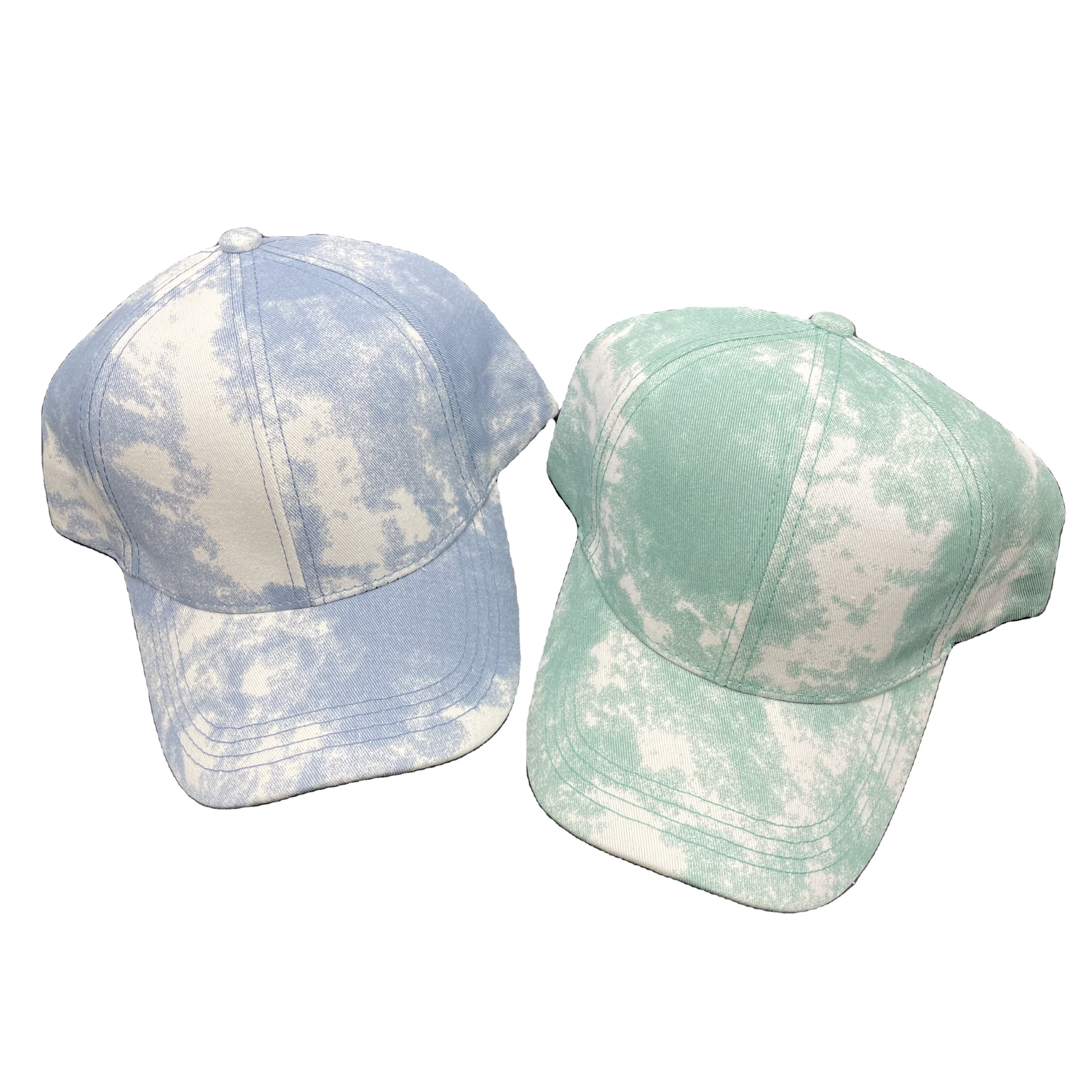 Custom New ink painting tie-dye soft top baseball cap painted graffiti peaked cap men and women casual baseball cap