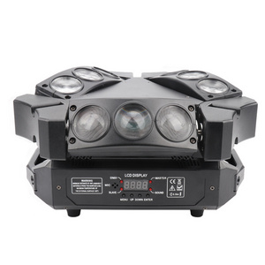 Best Selling LED RGBW 4in1 9 Eyes 3W Mini Spider Light Nine-headed Bird Moving Head Beam Stage Light for Night Club Party