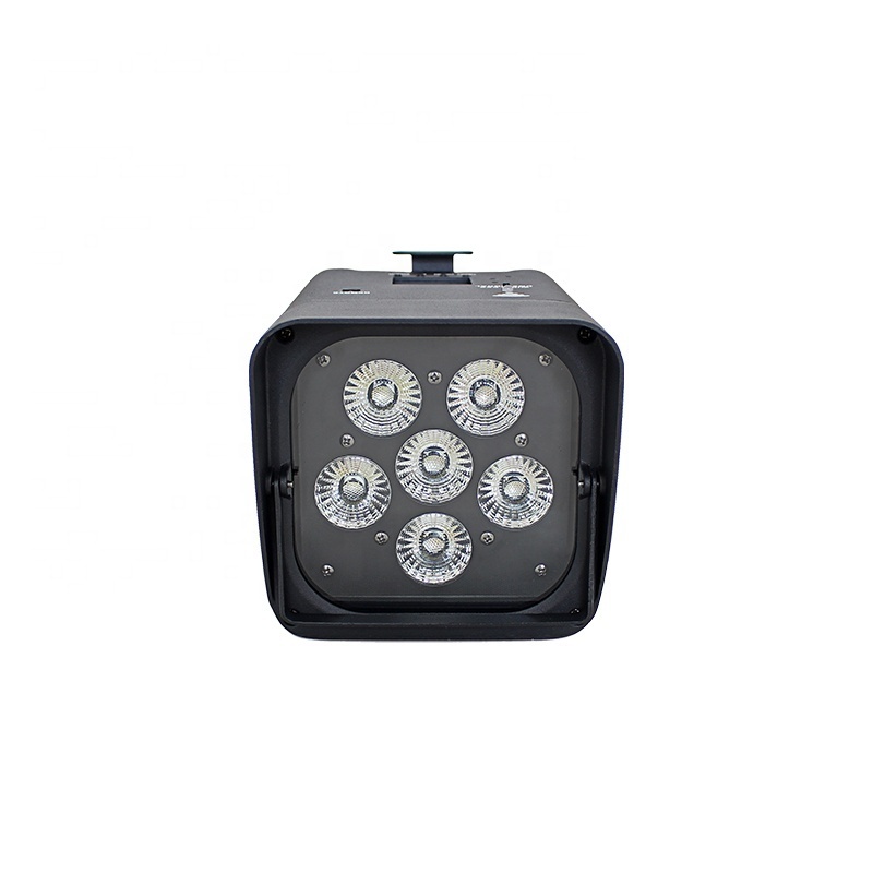 Wireless DMX Battery Power RGBWY UV 6IN1 LED Par Can Light With Wifi & Remote For Wedding Uplight Dj Led Par Light