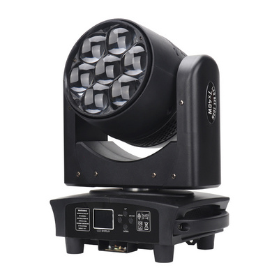 Mini 7*40w 4in1 Zoom Led Small Moving Head Light For Stage Light DJ Disco Club