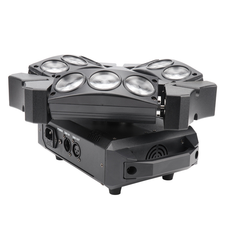 Best Selling LED RGBW 4in1 9 Eyes 3W Mini Spider Light Nine-headed Bird Moving Head Beam Stage Light for Night Club Party