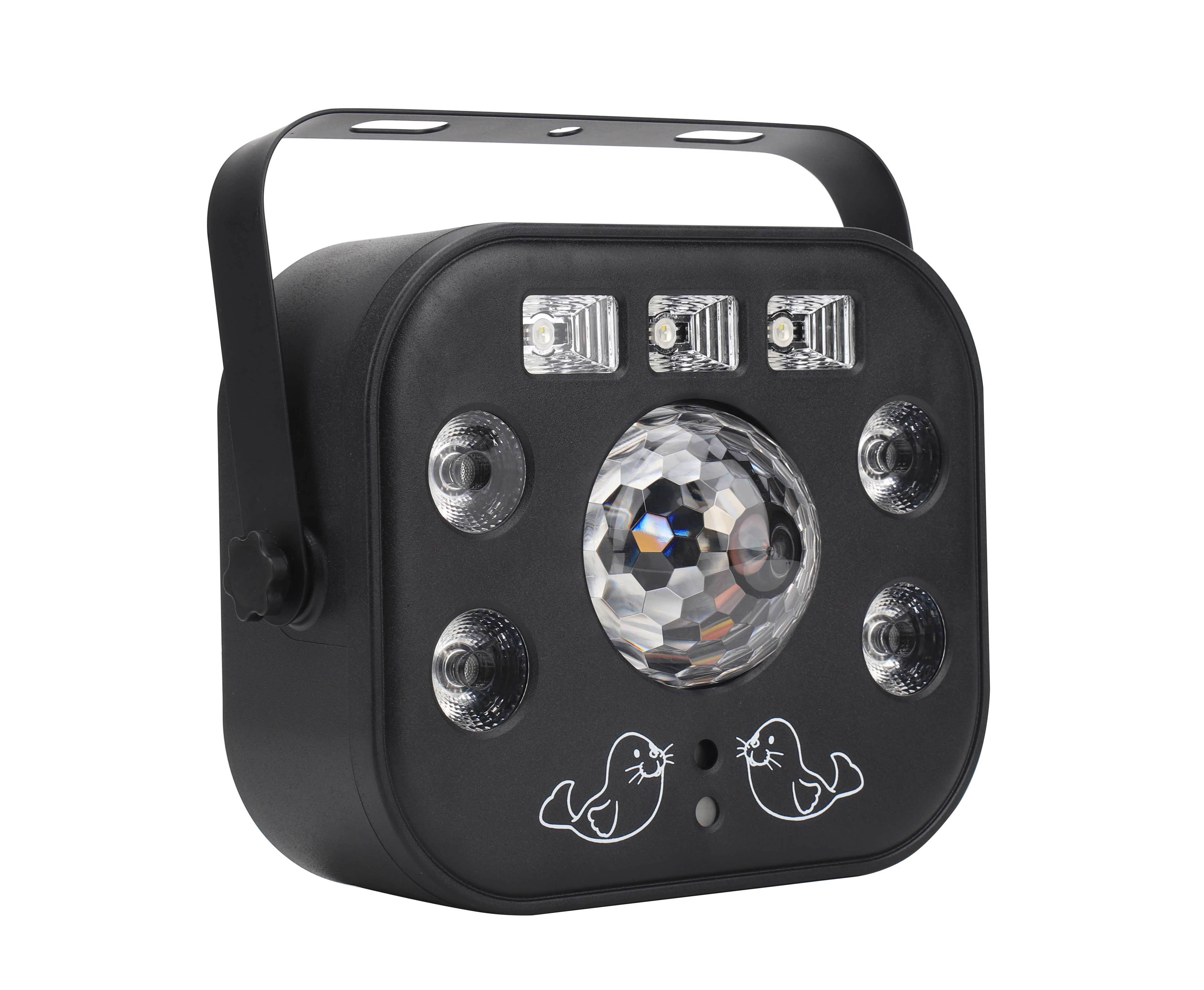 New products Flash Laser Butterfly UV Effect Led Gobo Projector Strobe 5 in1 led Stage Light