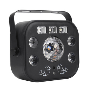 New products Flash Laser Butterfly UV Effect Led Gobo Projector Strobe 5 in1 led Stage Light