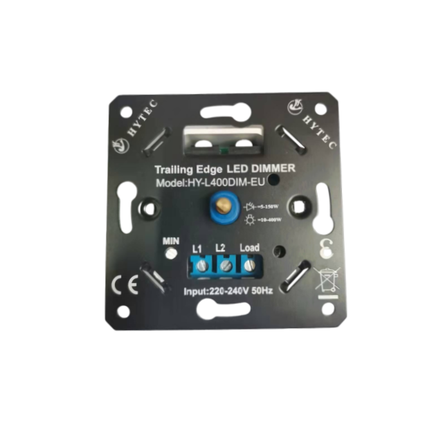 EU Standard LED Dimmer Switch 400W Trailing Edge 2 way Push On/Off