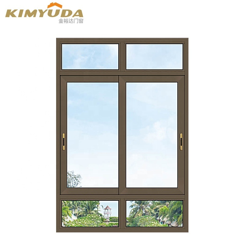 buying golden aluminium windows with shutter mosquito net one way glass price thermal security triple double pane windows