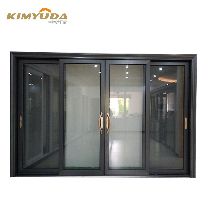 Commercial Residential Lowes Glass Transparent Long Aluminum Bi Folding Accordion Bifold Sliding Exterior Door With Locks