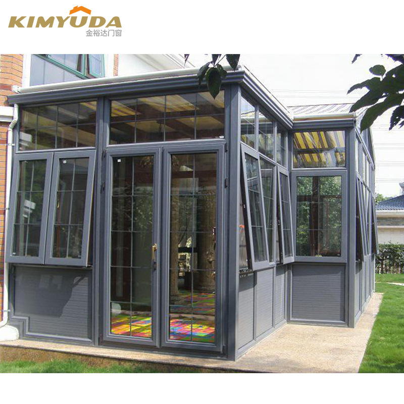 Sunroom Kits Direct Golden Supplier Aluminium Sunroom Glass House Garden Sun Room